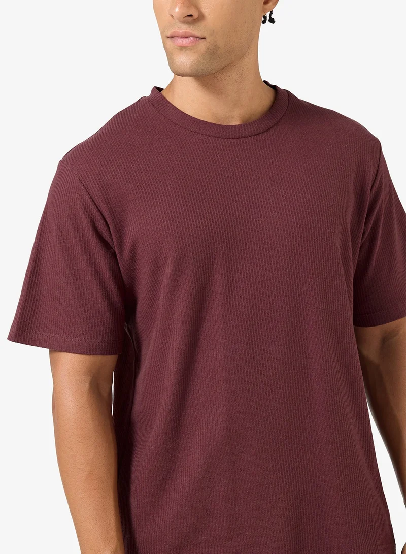 JJ Rebel Casual Regular Fit Crew Neck T-Shirt